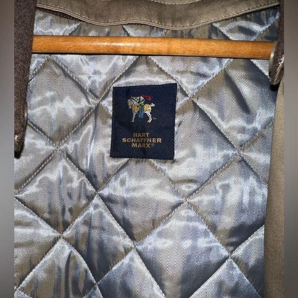 Hart Schaffner Marx Men's Burnett Trench Coat sz 44 - Picture 8 of 14